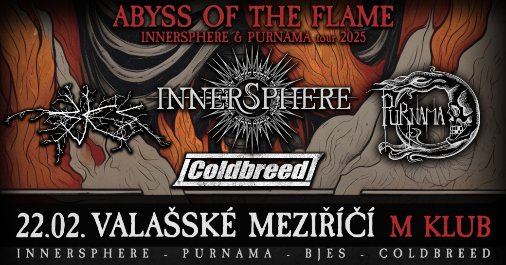 Na ValMez se řítí metalová tsunami: Innersphere, Purnama, Bjes a Coldbreed