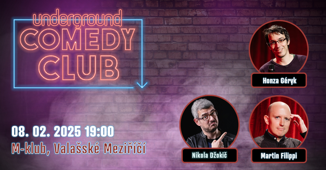 M-klub připravuje: Stand-up s Underground Comedy CLU