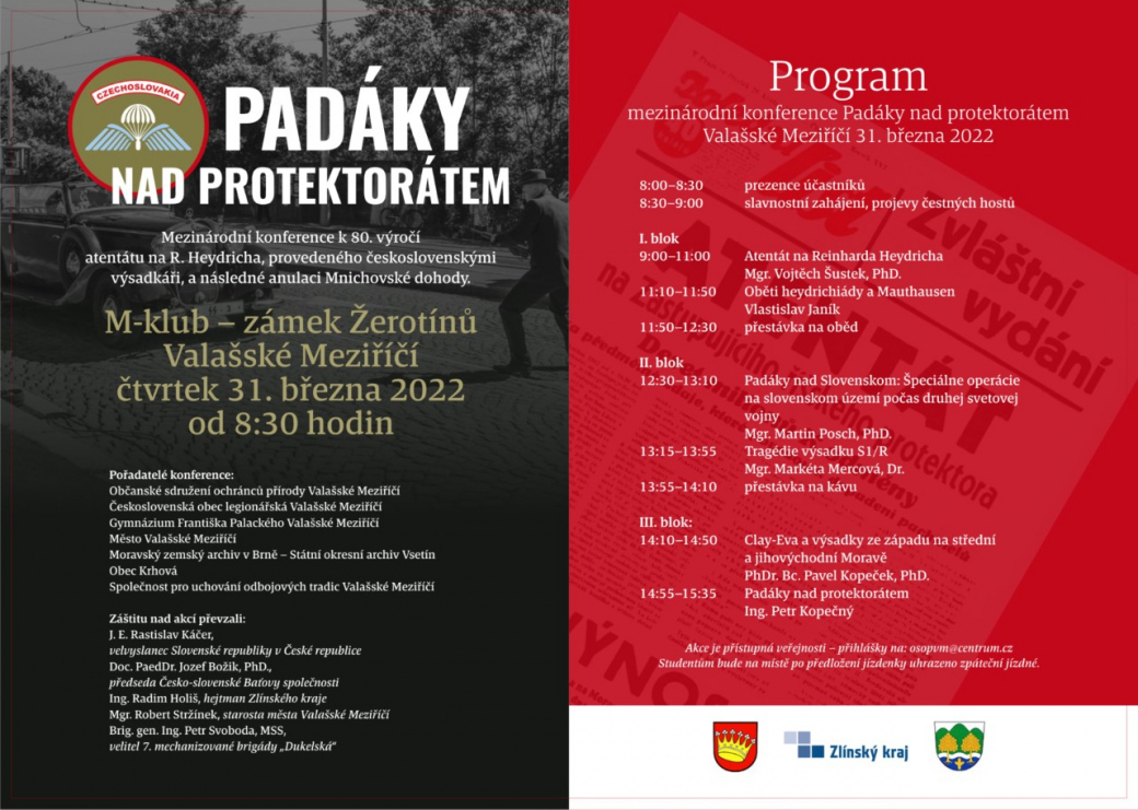 Co vedlo ke vzniku konference „Padáky nad protektorátem"