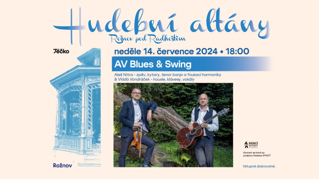 AV Blues & Swing se představí v hudebním altánu