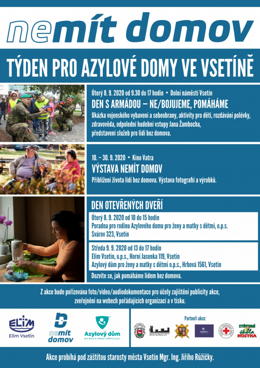 Azylové domy ve Vsetíně pořádají akci Ne/mít domov