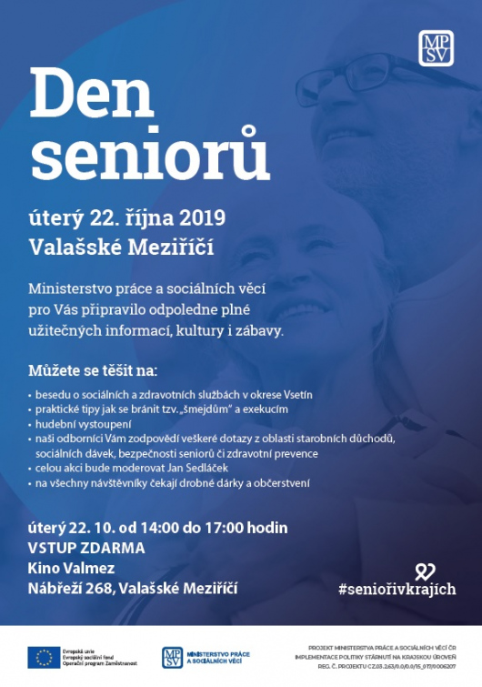 Valašskomeziříčské kino zve na Den seniorů