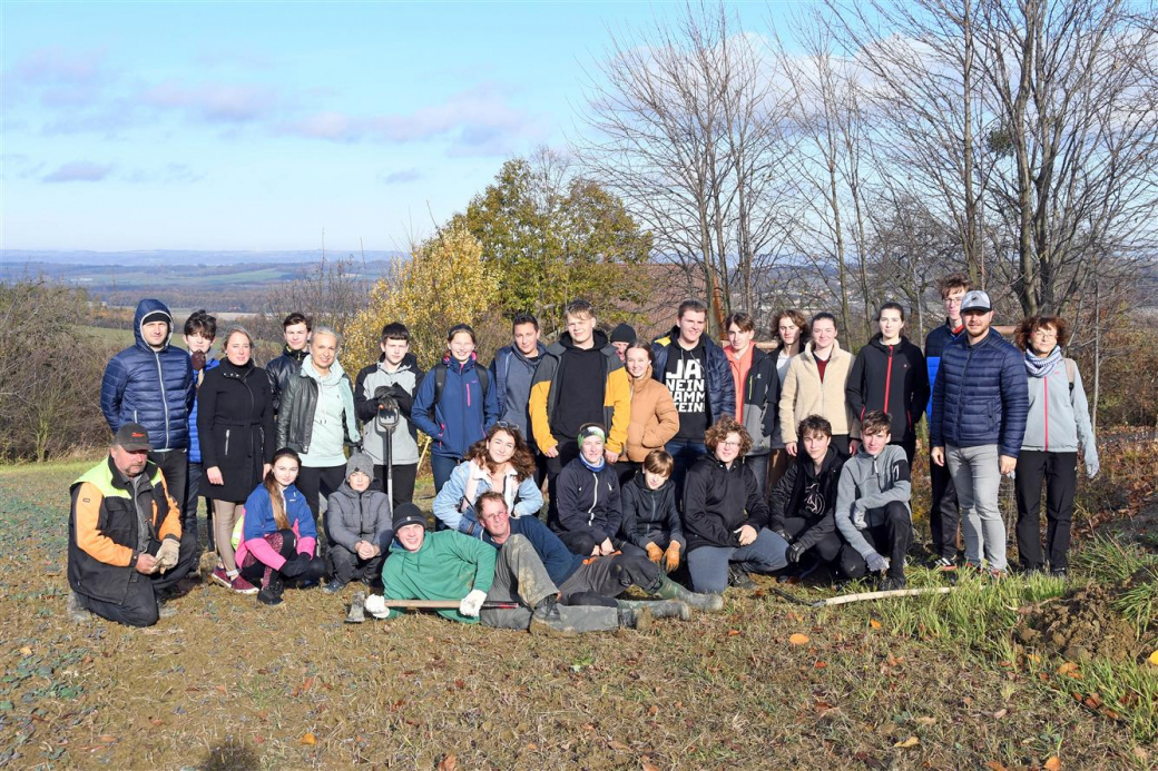 Studenti vysadili stromy nad Juřinkou