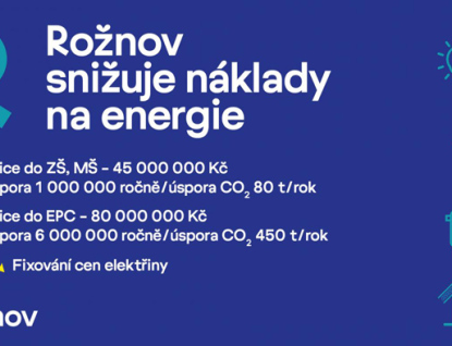 Rožnov snižuje náklady na energie a zahajuje projekty pro energetickou úsporu