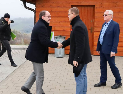 Pokračuje příprava vodárenské nádrže Vlachovice. Přijel i ministr zemědělství Výborný