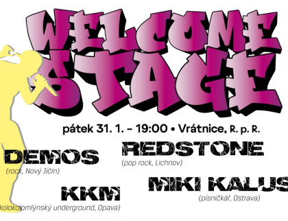 Ve Vrátnici vypukne Welcome stage 4: Miki Kalus, RedStone, Kolo kolo mlýnský, Demos