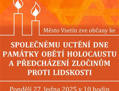 Vsetín uctí památku obětí holocaustu