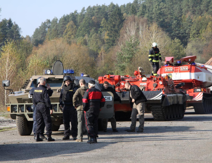 Hasiči si včera připomněli 10. výročí zásahu ve Vrběticích a opuštění areálu muničních skladů